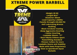 xtreme power barbell specs